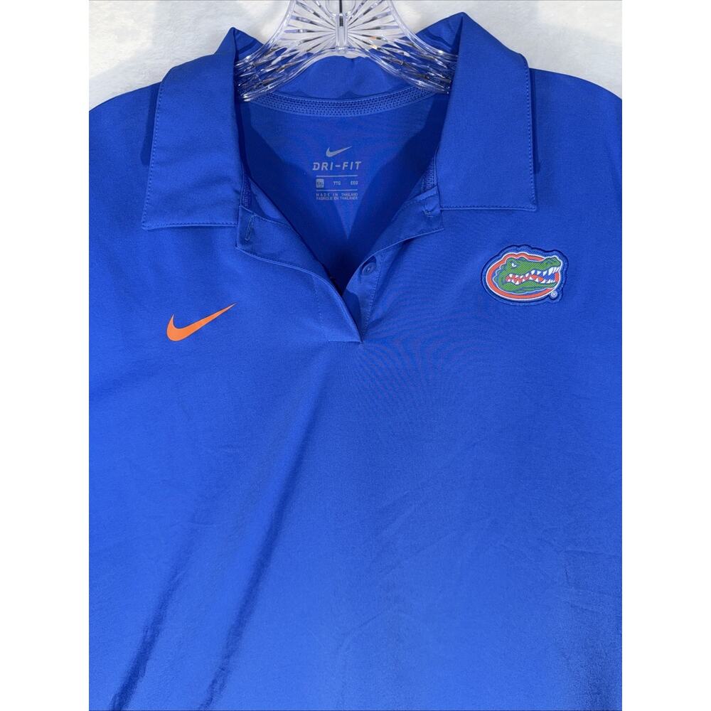 Florida Gators Nike On-Field Blue Polo XXL 2XL $89 Golf Shirt Dri-Fit Coaches